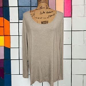 Womans Grey Longsleeve Top Size XXL